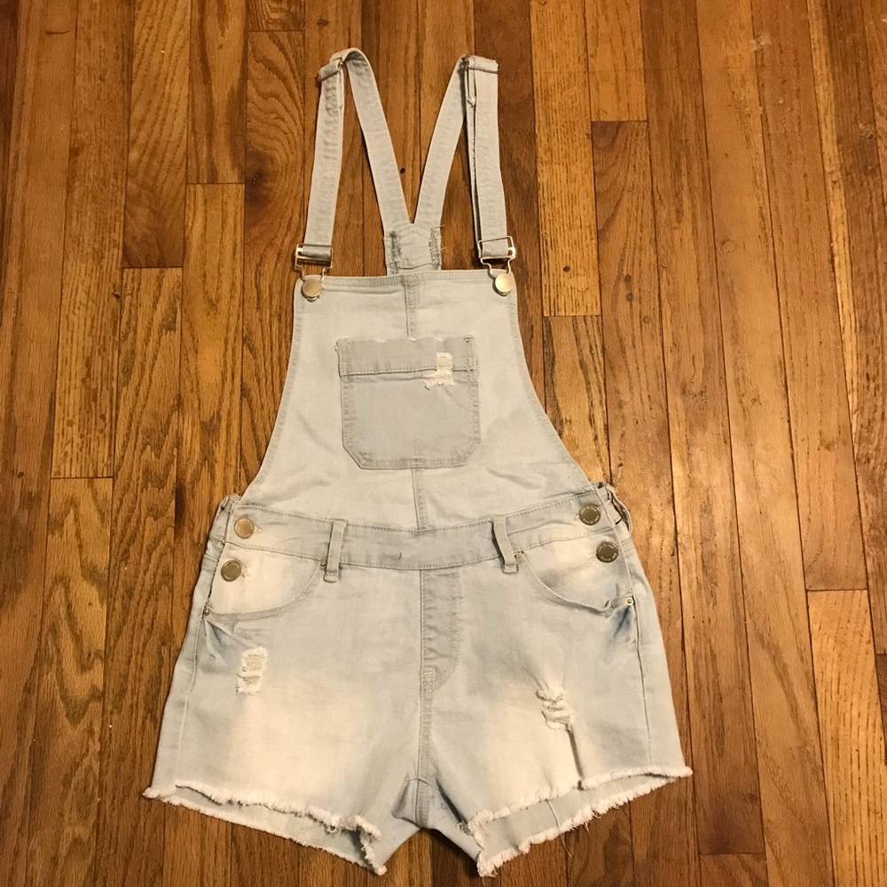 Shortalls Short Cut Off Denim Overalls Size 5